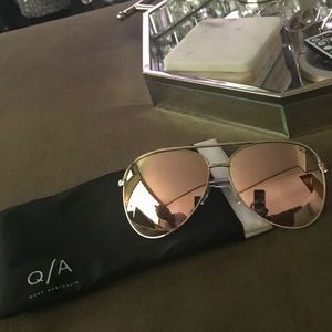 Quay Vivienne Aviator Sunglasses.  New